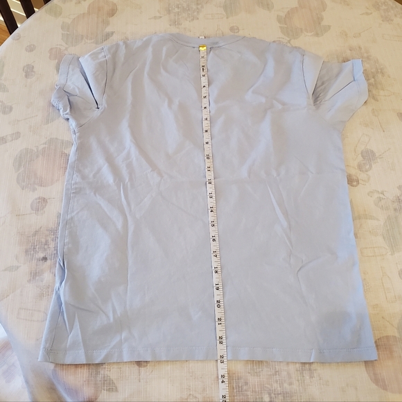 Reiss Blue Lightweight Cotton T-Shirt - Picture 8 of 9